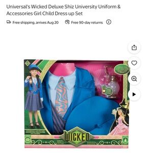 New in Box - Wicked Deluxe Shiz University Uniform Set